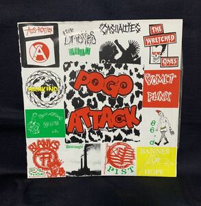 レア POGO ATTACK オリジナル盤 VA LP CASUALTIES AUS-ROTTEN BLANKS77 1994 oi CRUST ハードコア レコード 委託品