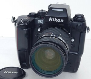 【SR-103】 Nikon F4E 一眼レフ フィルムカメラ レンズ AF NIKKOR 35-70mm 1:2.8 MB-23 通電OK ニコン