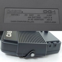 【R1-319】CASIO DIGITAL GUITAR DG-1 カシオ デジタル ギター 電子 楽器 音楽 日本製 ブラック 黒 ソフトケース 付 音出しOK_画像6