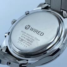 《美品　稼動品》　セイコー　SEIKO　ワイアード　WIRED　クロノグラフ　スモセコ　メンズ腕時計　ソーラー　クオーツ　防水　V176-0AE0_画像5