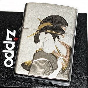 zippo☆電鋳板☆浮世絵☆美人画☆和柄☆ジッポ ライター