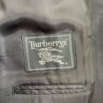 132 バーバリー 『英国調漂う』Burberry ウールモヘア ストライプ スーツ ネイビー パープル L位_画像6