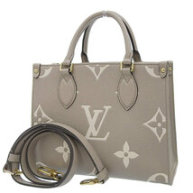 ルイヴィトン LOUIS VUITTON モノグラム・アンプラント オンザゴーPM 2WAYバッグ トゥルトレールクレーム M45779 中古 新入荷 LV1442_画像2