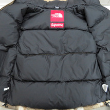 【名古屋】シュプリーム×ノースフェイス THE NORTH FACE ヌプシ ファープリント ダウンベスト S ブラック アウター_画像3