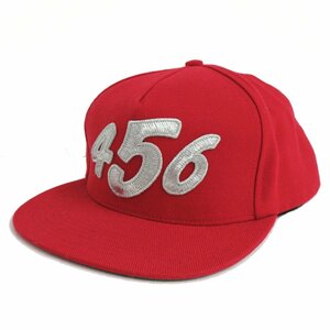 【名古屋】１円～ SUPREME シュプリーム ベースボールキャップ 456 レッド 5パネル 帽子 赤 メンズ フリーサイズ N2312-04-303780sh