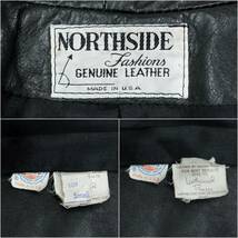 NORTHSIDE LEATHER COAT 1980s SMALL 304186 UNIONMADE Vintage レザーコート 1980年代 本革 ユニオンメイド ヴィンテージ 1980年代_画像10