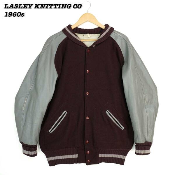 LASLEY KNITTING CO VARSITY JACKET 1960s Size46 304201 Vintage ラスレイニッティング スタジャン バーシティージャケット 1960年代