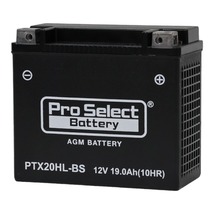 ProSelect(プロセレクト) バイク PTX20HL-BS ハーレー専用AGMバッテリー(YTX20L-BS/YTX20HL-BS互換) PSB052 密閉型MFバッテリー_画像2