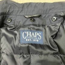 CHAPS チャップス　メンズ　ライナー付きステンカラーコート　ネイビー　Mサイズ　比翼　中綿　ビジネス　フォーマル　リクルート_画像9