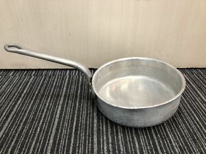 コイヌ印 KING STOCKPOTS 24cm 片手鍋 仔犬印　蓋なし　アルミ 調理器具　業務用　中古品　厨房用品　フライパン F