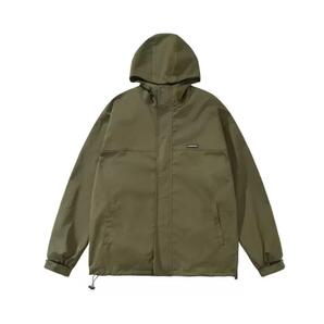 マウンテンパーカー ウインドブレーカー パーカー XL カーキ 男女兼用 新品