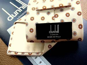 [ sale goods!]R0182! new work Dunhill [ flower ] necktie *