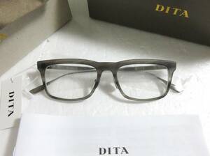 送料無料 新品 DITA STAKLO グレー 日本製 ウエリントン ディータ スタクロ 眼鏡 サングラス DTX130-53-03AF