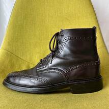 Tricker's トリッカーズ M2508 MALTON モールトン ウイングチップカントリーブーツ 7.5 fitting5 英国製 レザーシューズ 26.0 26.5相当_画像2