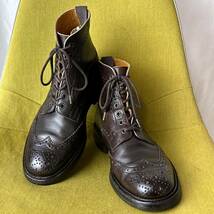 Tricker's トリッカーズ M2508 MALTON モールトン ウイングチップカントリーブーツ 7.5 fitting5 英国製 レザーシューズ 26.0 26.5相当_画像1