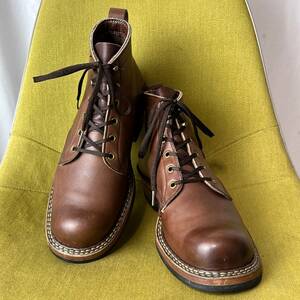  beautiful goods White's Boots ho waitsu semi dress race up boots 9.0 E America made 27.0 27.5 corresponding yellowtail tissue tan leather shoes 