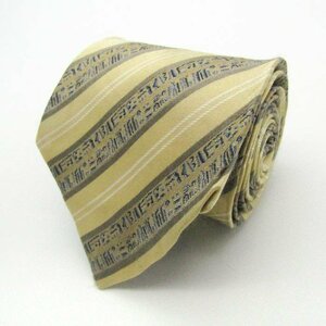  Renoma brand necktie silk stripe pattern line pattern men's yellow renoma