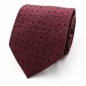 [ superior article ] Durban DURBAN fine pattern pattern dot pattern made in Japan Rena un men's necktie red 