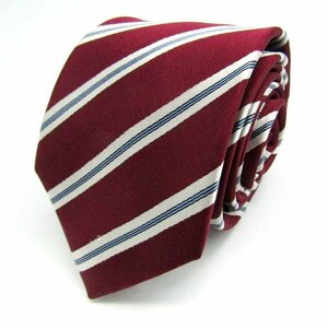  Person's бренд галстук шелк полоса рисунок мужской красный PERSONS