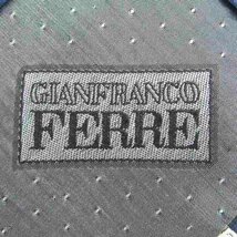 ジャンフランコフェレ ブランド ネクタイ シルク 未使用タグ付 伊製生地 メンズ ネイビー GIANFRANCO FERRE_画像4