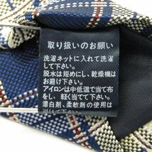 シンプルフレーズクラバット ブランドネクタイ チェック柄 格子柄 タータンチェック メンズ ネイビー SIMPLE PHRASE CRAVAT_画像6