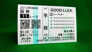 ハープスター：2013阪神ジュベナイルフィリーズ：現地単勝馬券 クイックピック