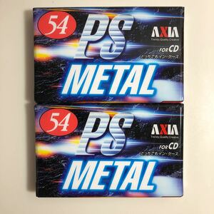 カセットテープ メタル AXIA PSMETAL 54分2本