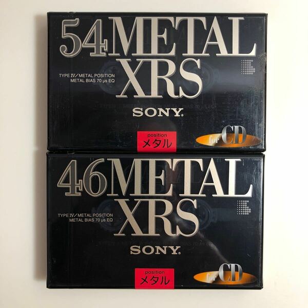 カセットテープ メタル SONY METAL XRS 46分1本・54分1本(合計2本)