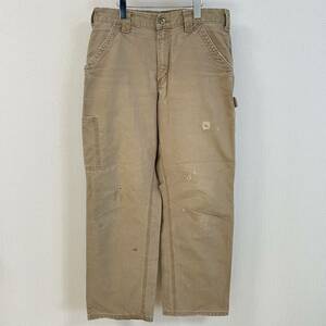 ★Carhartt カーハート★パンツ ペインター カーゴ ワーク ボトムス アメカジ メンズ ベージュ サイズW32×L30 /TT7124