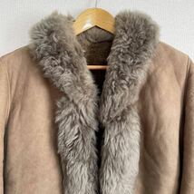 スペイン製 高級◎★sheepskin jacket ムートン ジャケット★Colzer 羊革 ラム レザー ショート コート 肉厚 ファー もこもこ 毛皮 11_画像4