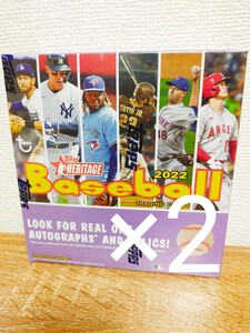 2個 MLB 2022 Topps ヘリテージ メガボックス ベースボール 野球 カード トップス Heritage Baseball Mega Box メジャーリーグ 