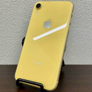 【動作確認済み】iPhone XR 64GB イエロー MT082J/A Apple アップル au SIMロック解除済み スマホ 本体 携帯電話 アイフォーン 中古