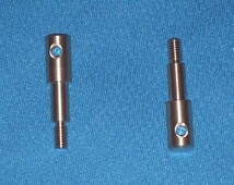 送料84円【精度No.1】+3mm タミヤ1/14トレーラー・トラック用 フロントワイドトレッドアップライトシャフト スカニアMANベンツアクトロス他_画像2