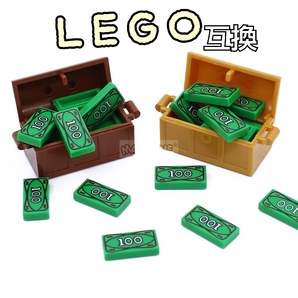 宝箱　LEGO互換　レゴブロック　匿名配送　海賊　お城　誕生日プレゼント インテリア　キラキラパーツ　緑 送料無料　バレンタイン