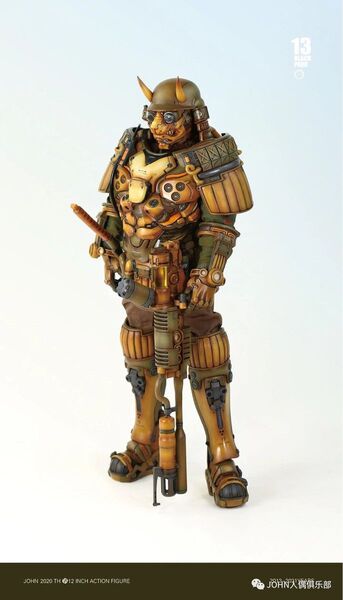 ブラック13パーク 重装甲 作戦部隊 佐藤赤虎 トラ 1/6フィギュア 侍 兜