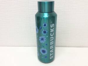 ■2322　未使用 STARBUCKS スターバックス ステンレスボトル ブルーフラワー 473ml 水筒 スタバ 保管品