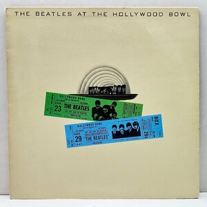 美盤!! 手書きHTM刻印 マト1・2 英 UKオリジナル The Beatles At The Hollywood Bowl (Parlophone EMTV 4) ビートルズ 唯一の公式ライヴ盤