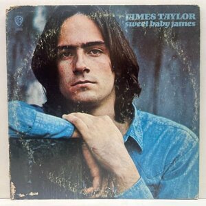 良好盤!! 初版 緑ラベル USオリジナル JAMES TAYLOR Sweet Baby James ('70 Warner Bros. WS 1843) w/ Carole King, Danny Kortchmar