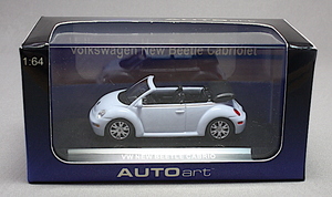 AUTOart オートアート 1/64 VOLKSWAGEN NEW BEETLE CABRIOLET 2002(AQUARIUS BLUE)