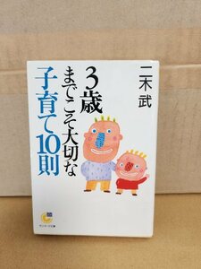 仁木武『3歳までこそ大切な子育て10則』サンマーク文庫　ページ汚れあり　ゆとりをもって子どもを育てる