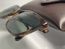 ケース付★B&L RAY-BANボシュロムレイバン CLINTON(#09)クリントン 茶色ブラウントータス鼈甲柄 VINTAGEサングラスUSA製 ウェリントン 90s_画像7