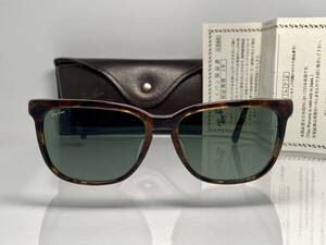 ケース付★B&L RAY-BANボシュロムレイバン CLINTON(#09)クリントン 茶色ブラウントータス鼈甲柄 VINTAGEサングラスUSA製 ウェリントン 90s