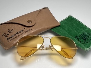 調光レンズ B&L RAY-BANボシュロムレイバン Metalメタル1 Goldゴールド/AmberMaticアンバーマチック黄色イエロー VINTAGE USA製サングラス