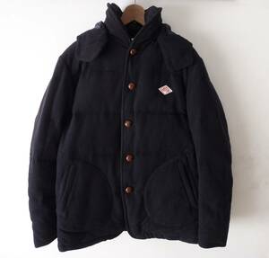 BEAMS × DANTON ビームス ダントン ウールモッサ ダウンジャケット ネイビー 44 XLサイズ