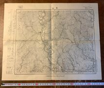 RR-6043 ■送料込■ 静岡県 家山 島田市 川根町 大井川 地図 古地図 地理 資料 古書 古文書 昭和21年 印刷物 アンティーク/くKAら_画像1