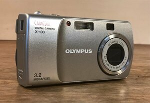 SS-2053■送料込■OLYMPUS CAMEDIA DIGITAL CAMERA X-100 350215115 デジタルカメラ 151g●通電のみ確認●ジャンク扱い/くATら