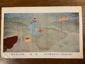 Art Auction FF-8262 ■送料込■ 網場 野田九浦筆 絵 絵画 美術品 画 筆 人 風景 景色 網 戦前 エンタイア レトロ 絵葉書 古葉書 写真 古写真/くNAら, 印刷物, 絵はがき, ポストカード, その他