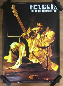 KK-6611 ■送料込■ ジミ・ヘンドリックス HENDRIX LIVE AT THE FILLMORE EAST ジミヘン 音楽 歌手 ポスター 印刷物 アンティーク/くMAら