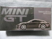 未開封新品 MINI GT 373 Porsche 911 GT3 Touring Agate Gray Metallic 左ハンドル_画像1