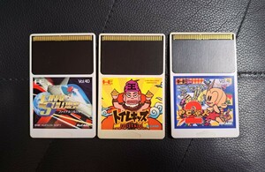 トイレキッズ PC原人2 ファイナルソルジャー　PCエンジン動作未確認Huカード3本 PCE